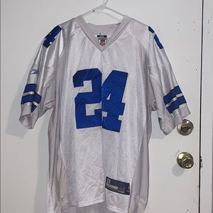 Football jersey Official NFL Reebok White and blue